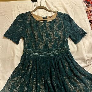 Darling Teal Lace Dress
